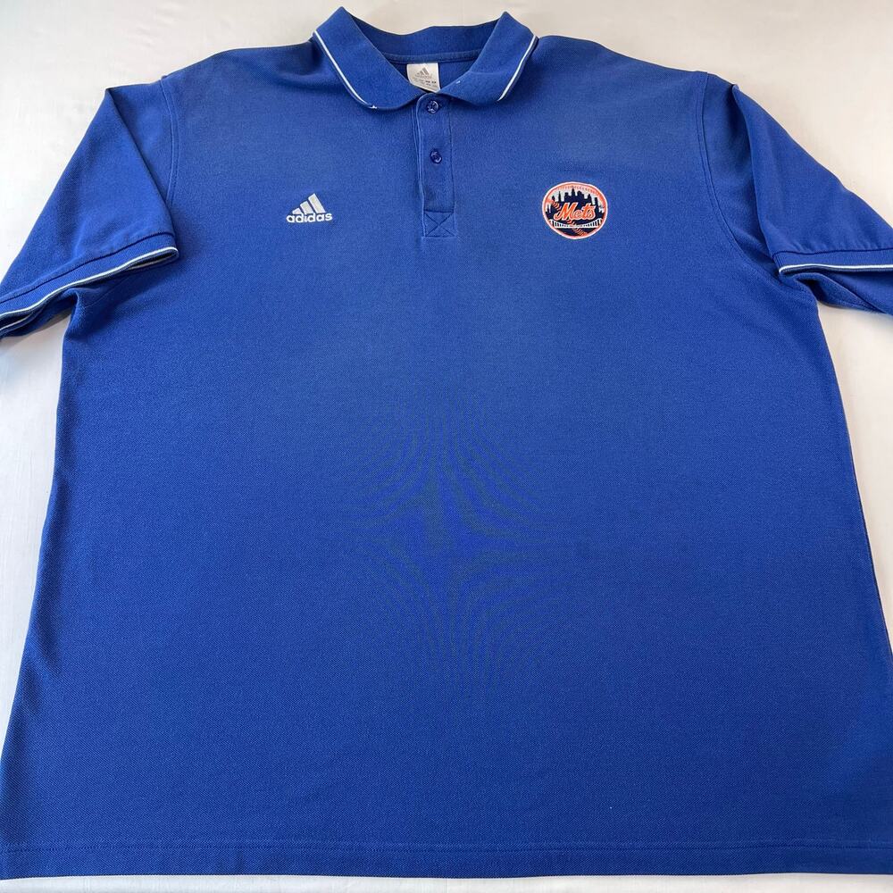 Adidas NY Mets Polo Shirt men's size 2XL Embroidered Logo